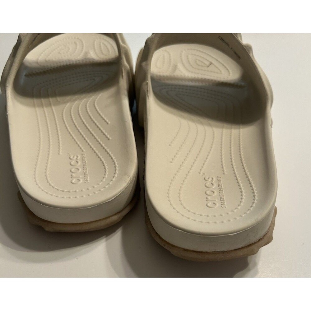 Size 13- Salehe Bembury X Crocs The Pollex Slide (208685-1MC) Parsnip Preowned - Picture 4 of 10